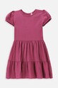 Coccodrillo rochie din bumbac pentru copii mini violet WC4128201CEK