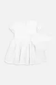 Βρεφικό βαμβακερό φόρεμα Coccodrillo λευκό