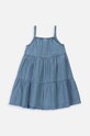 Dětské bavlněné šaty Coccodrillo WC4128303HGK modrá SS24
