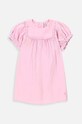 Coccodrillo rochie din bumbac pentru copii mini roz WC4128202OWN