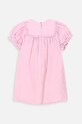 Coccodrillo rochie din bumbac pentru copii WC4128202OWN roz SS24