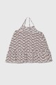 Дитяча бавовняна сукня United Colors of Benetton 41ZY0V007.G.Seasonal білий SS24