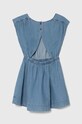 Παιδικό βαμβακερό φόρεμα United Colors of Benetton 4AD6CV029.G.Seasonal μπλε SS24