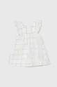 biela Ľanové šaty pre bábätká United Colors of Benetton Dievčenský