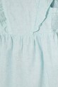 Девочка Детское льняное платье United Colors of Benetton 4YP7CV027.G.Seasonal бирюзовый