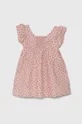 рожевий Дитяча льняна сукня United Colors of Benetton Для дівчаток