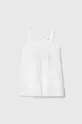 λευκό Παιδικό βαμβακερό φόρεμα United Colors of Benetton Για κορίτσια