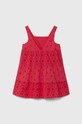 United Colors of Benetton rochie din bumbac pentru copii 4ZRLGV01P.P.Seasonal roz SS24