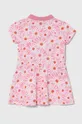 Φόρεμα μωρού United Colors of Benetton ροζ