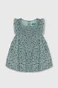 Детское платье United Colors of Benetton короткий зелёный 4HMHGV01O.P.Seasonal