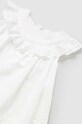 Dziewczynka Mayoral sukienka bawełniana niemowlęca 1915.4E.Baby.PPYH biały