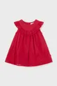 czerwony Mayoral sukienka bawełniana niemowlęca Dziewczęcy