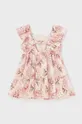 Mayoral sukienka bawełniana niemowlęca różowy