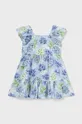 niebieski Mayoral sukienka bawełniana niemowlęca Dziewczęcy