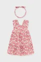 roza Pamučna haljina za bebe Mayoral Za djevojčice