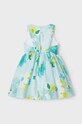 Παιδικό λινό φόρεμα Mayoral 3911.6A.Mini.PPYH τιρκουάζ SS24