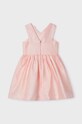 Φόρεμα με μείγμα από λινό για παιδιά Mayoral 3916.6B.Mini.PPYH μπεζ SS24