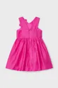 Дитяча сукня з домішкою льону Mayoral рожевий