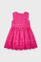 roza Dječja pamučna haljina Mayoral Za djevojčice
