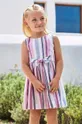 фиолетовой Детское платье с примесью льна Mayoral Для девочек