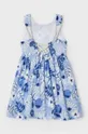 Παιδικό βαμβακερό φόρεμα Mayoral μπλε