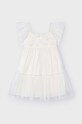 Mayoral sukienka dziecięca 3929.6E.Mini.PPYH beżowy SS24