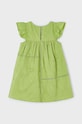 Fete Mayoral rochie din bumbac pentru copii 3930.6F.Mini.PPYH verde
