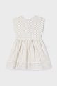 Mayoral sukienka dziecięca 3931.6F.Mini.PPYH beżowy SS24