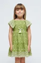 zielony Mayoral sukienka dziecięca Dziewczęcy