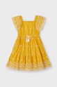 Mayoral sukienka dziecięca rozkloszowany żółty 3933.6F.Mini.PPYH