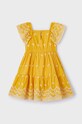 Mayoral sukienka dziecięca 3933.6F.Mini.PPYH żółty SS24