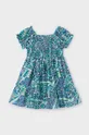 бірюзовий Дитяча бавовняна сукня Mayoral Для дівчаток