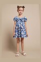 Mayoral rochie din bumbac pentru copii mini bleumarin 3941.6H.Mini.PPYH