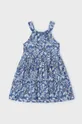 Παιδικό βαμβακερό φόρεμα Mayoral σκούρο μπλε