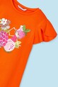 Κοριτσίστικα Παιδικό βαμβακερό φόρεμα Mayoral 3948.6M.Mini.PPYH πορτοκαλί