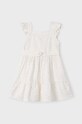 Παιδικό βαμβακερό φόρεμα Mayoral βαμβάκι μπεζ 3956.6D.Mini.PPYH