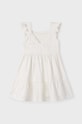 Παιδικό βαμβακερό φόρεμα Mayoral 3956.6D.Mini.PPYH μπεζ SS24