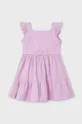 фиолетовой Хлопковое детское платье Mayoral Для девочек
