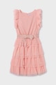 Παιδικό φόρεμα Mayoral 6943.8A.Junior.PPYH ροζ SS24