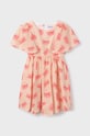 Дитяча бавовняна сукня Mayoral 6945.8A.Junior.PPYH рожевий SS24