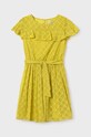Mayoral rochie fete 6948.8B.Junior.PPYH galben SS24