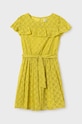 Παιδικό φόρεμα Mayoral 6948.8B.Junior.PPYH κίτρινο SS24