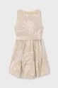 Φόρεμα με μείγμα από λινό για παιδιά Mayoral 85% Βαμβάκι, 15% Λινάρι