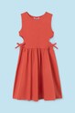 Παιδικό φόρεμα Mayoral 6965.8F.Junior.PPYH πορτοκαλί SS24