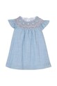 Детское хлопковое платье Tartine et Chocolat TY30081.60.74 голубой SS24