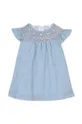 Tartine et Chocolat sukienka bawełniana niemowlęca niebieski
