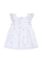 Fete Tartine et Chocolat rochie din bumbac pentru copii TY30161.104 alb