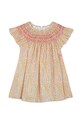 Tartine et Chocolat rochie din bumbac pentru bebeluși TY30001.80.94 roz SS24