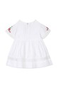 Fete Tartine et Chocolat rochie din bumbac pentru copii TY30051.104 alb