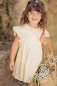 Хлопковое детское платье Tartine et Chocolat хлопок жёлтый TY30071.104